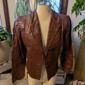 Brown Leather Women's Jacket